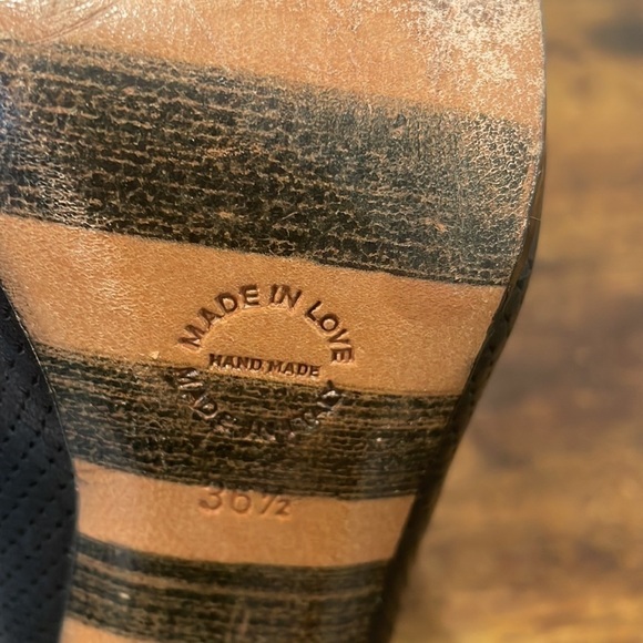 Georgina Goodman Black Strappy Stiletto Heels 36.5 Us 6.5 - Picture 5 of 11